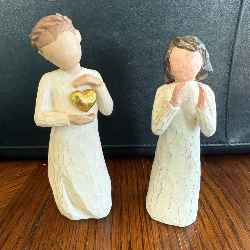 Willow tree figurines lot of 4 Sisters Angel of Protection Friendship Keepsake - Picture 5 of 11